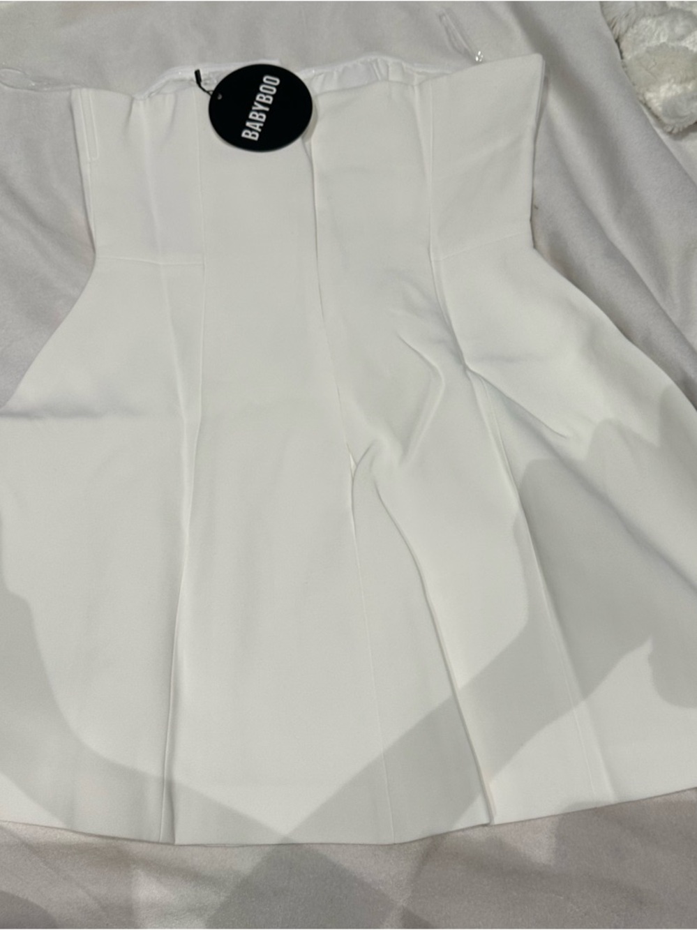 Babyboo | ASHA Strapless Mini DRESS - IVORY | Medium New with Tag - Picture 8 of 15